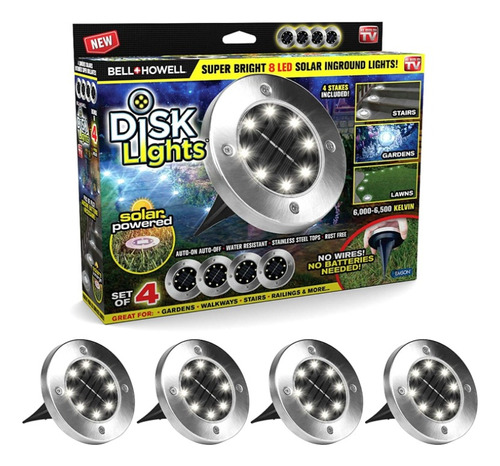 Bell+howell Luces De Disco Con 8 Bombillas Led. Packx4