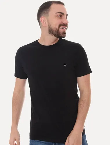 Camiseta Calvin Klein Jeans Light Omega Logo Preta Original