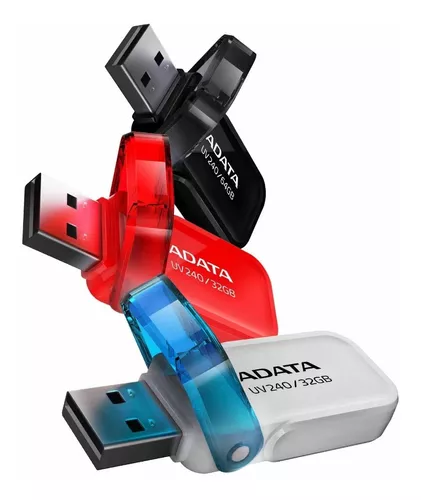 Memoria USB de 32 GB. 2.0 color negro/rojo Marca ADATA.