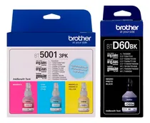 Comprar Pack De Tintas Brother Bt5001 3pk + Btd60bk