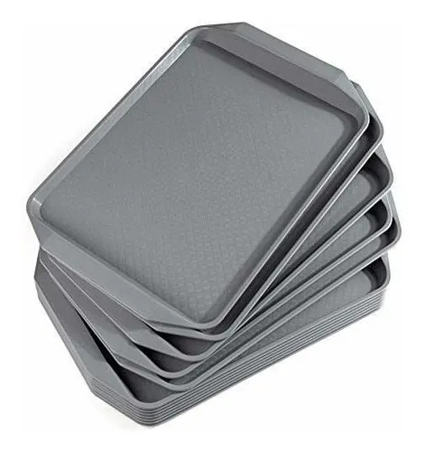 Bandeja De Plástico Para Comida Rápida Aebeky, 16,7 X 11,8 P