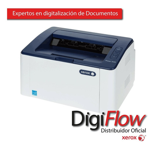 Impresora Xerox Laser Monocromatica Phaser 3020 Wifi Red Usb