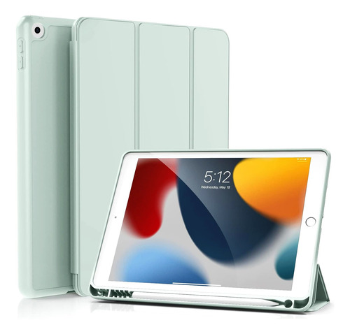 Funda Smart Case Para iPad 9na 10.2 7gen 8gen 9gen Menta