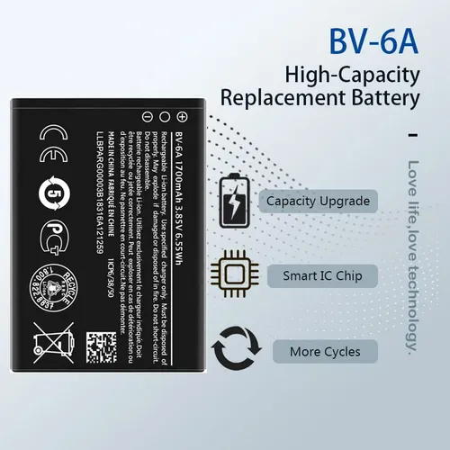 Batería Soseieiu Bv-6a Para Nokia 3 85v