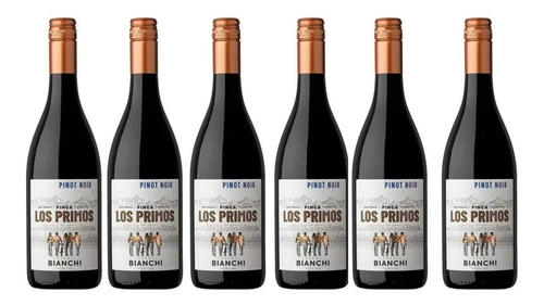 Vino Los Primos Pinot Noir Tinto 750 Ml X6 Unidades