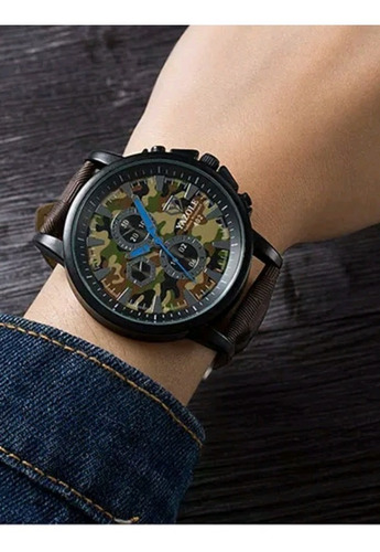 Cod 990 - Reloj Yazole Camuflado - Joyas Margaret