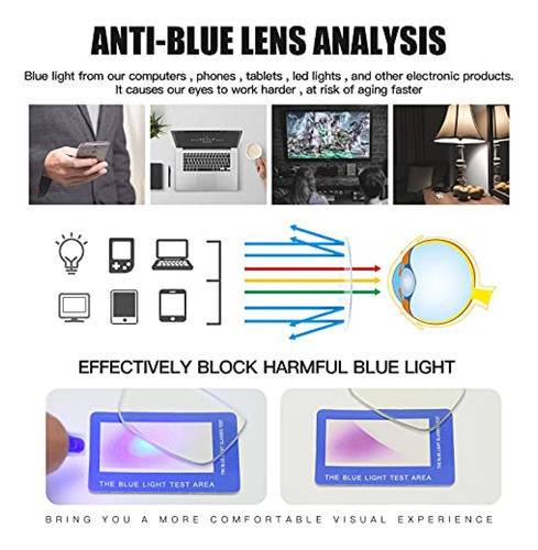 Tusocci Gafas Bloqueadoras De Luz Azul, Uso En Computadora/j