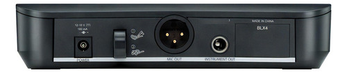 Sistema de micrófono inalámbrico Shure BLX24/B58-M15 Beta 58, color negro
