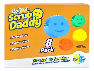 Esponja Scrub Daddy Pack De 8 Peças Colors