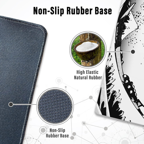Alfombrilla De Raton Grande Para Juegos Ovenbird Con Bordes
