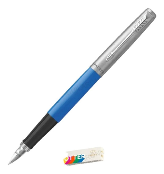 Pluma estilográfica de trazo fino azul Parker Pen 