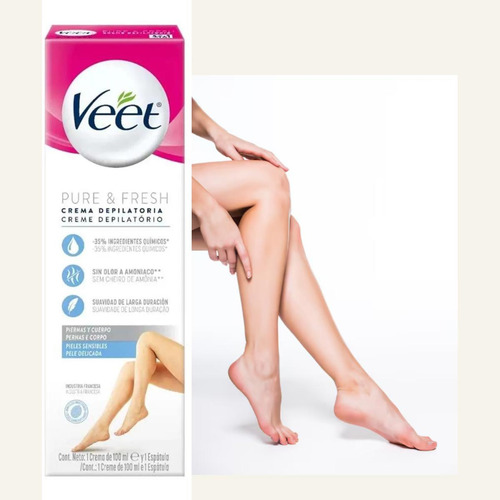 Veet - Creme Depilatório Para Pele Delicada 100ml
