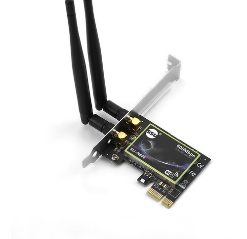 Tarjeta Wifi Inalámbrica Pci-e De 600 Mbps 2.4g / 5g Para Pc