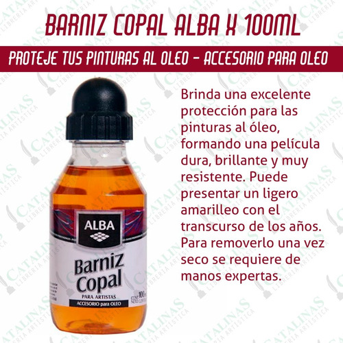 Barniz Copal Alba 100ml Para Oleo Microcentro