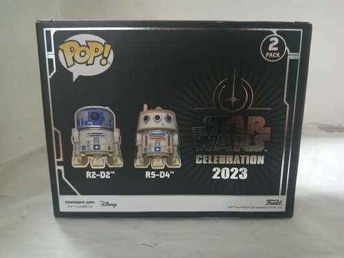 R2-d2 Y R5-d4 Funko Pop Exclusive Star Wars Celebration 2023