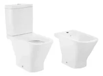 Comprar Combo Inodoro Largo Deposito Bidet The Gap Rimless Roca