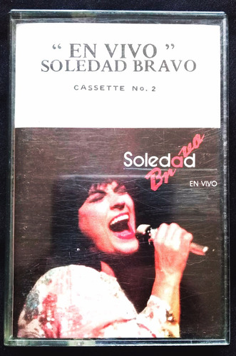 Casete Soledad Bravo En Vivo Volumen 2 - Sello Alerce