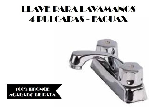 Llave Para Lavamanos De 4 Pulgadas - Faguax