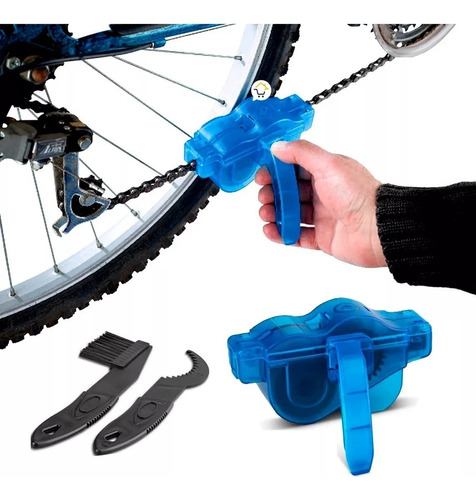 Kit Limpiador Cadena Bicicleta Cepillo Mantenimiento B80