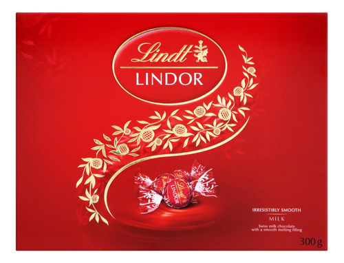 Chocolate ao Leite Cremoso Lindor Lindt  caixa 300 g