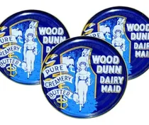 Comprar 3 Mantequillas Azul Cremosa Lata 454g Wood Dunn Dairy Maid
