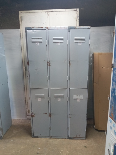 Locker Metalico 6 Puertas Para Candado Usado