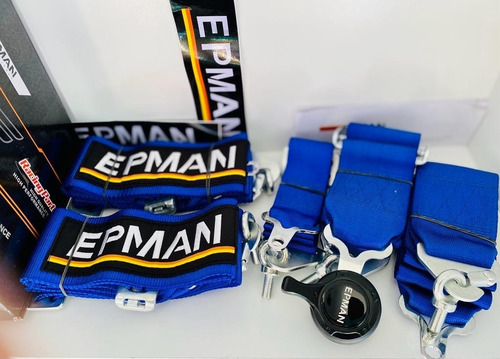 Imagen 3 de 7 de Cintos 5 Puntas Competicion Azul Camlock Epman Apert Rapida