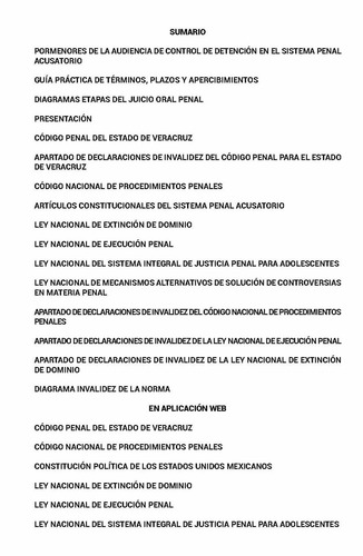 Legislación Penal De Veracruz 2023. Código Penal Del Estado De Veracruz, Código Nacional De Procedimientos Penales, Guía Práctica De Términos, Plazos Y Apercibimientos Del Cnp