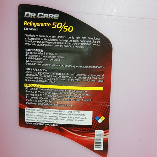 Imagen 4 de 8 de Refrigerante Premium 50/50 Plantas Elect. Dr. Care, Paila