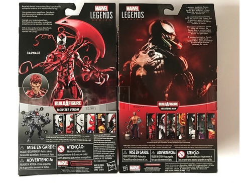Carnage Y Venom Mcfarlane & Bagley Style Marvel Legends 2fig (Usado)