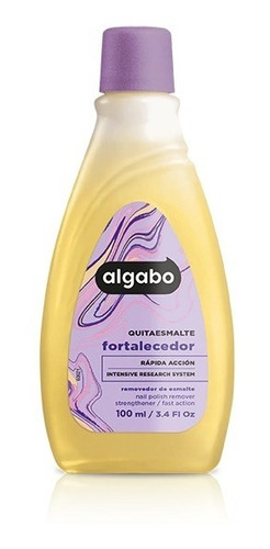 Quita Esmalte Para Uñas Fortalecedor 100ml Algabo (7194)