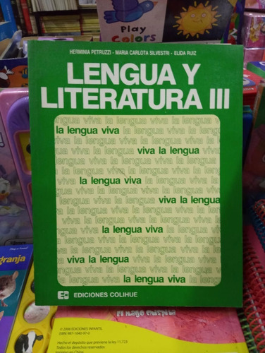 Lengua Y Literatura 3 - Colihue - Usado - Devoto