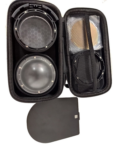 Imagen 10 de 10 de Set Snoot Difusor Panal Domo Barndoor P/ Flash Visico 2