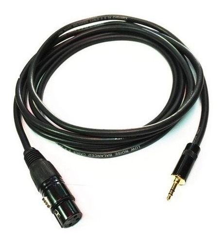 Cable Auxiliar Mini Plug 3.5 A Xlr Hembra 3 Metros