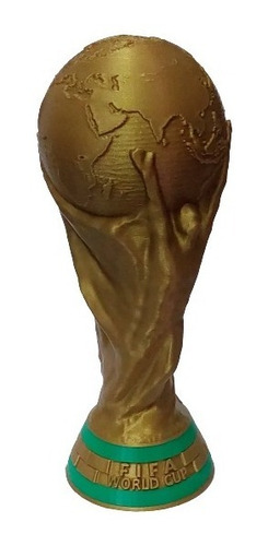 Copa Fifa Qatar 3d Color Oro 18 Cms Altura Campeon Mundial