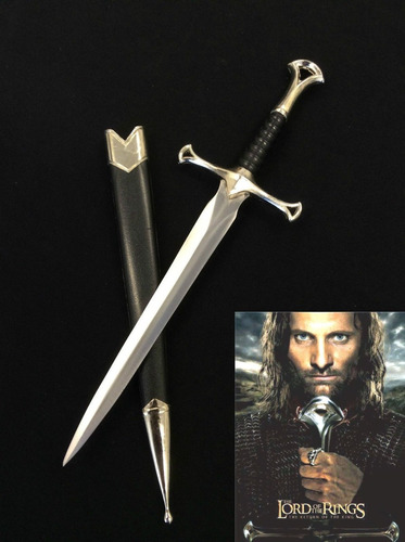 Anduril  Daga Aragon  Espada Lámina De Rey Elessar 30 Cms