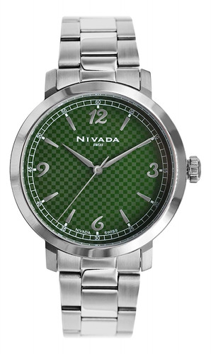 Reloj Pulsera  Nivada Swiss Np21341macva Del Dial Verde