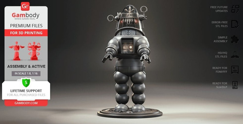 Archivo Stl Impresión 3d - Robby The Robot - Gambody