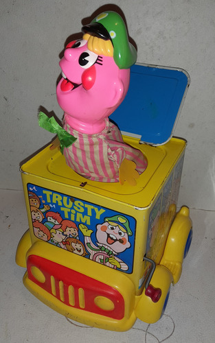 Juguete Trusty Tim School Bus Jack In The Box Mattel 1969 (Usado)