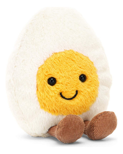 Jellycat Huevo Hervido De Peluche Happy Food, Pequeño