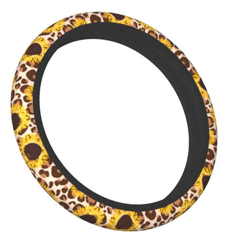 Girasol Amarillo Un Estampado Leopardo Funda Universal 15 