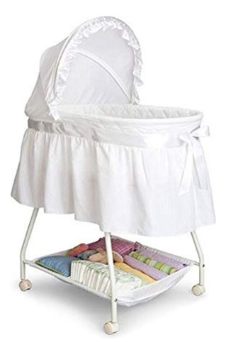 Cuna Moises Bambineto P Bebe Dosel Ajustable Delta Children Color Blanco