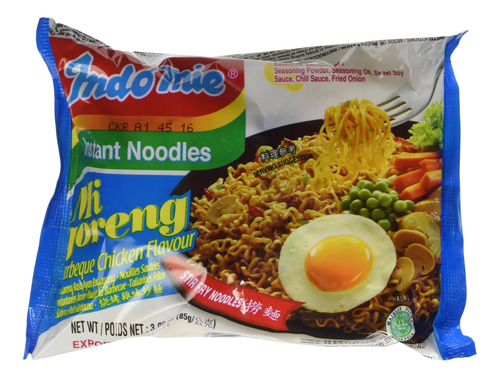 Indomie Fideos Fritos Instantaneos Sabor A Pollo Para 1 Caja