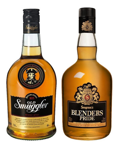 Whisky Blenders Pride Scotch 1 Litro + Old Smuggler 1 Litro