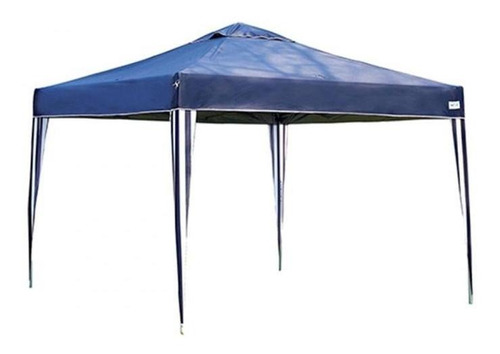 Gazebo Praia Sanfonado X-flex  Mor Oxford Azul 3,00 X 3,00m.