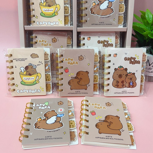 Mini Libreta Capybara Libreta Con Separadores Capibara