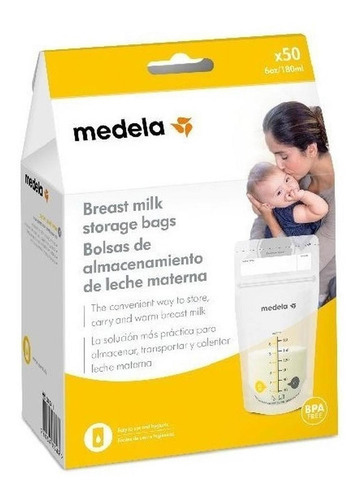 Bolsas Para Almacenar Leche Materna Medela 50 Unidades