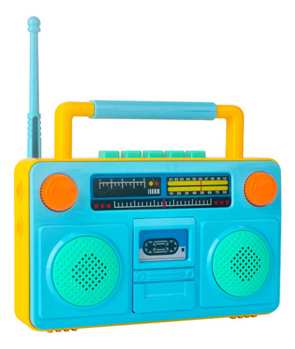 Radio De Dibujos Animados Inclinada A Máquina Con Forma De M