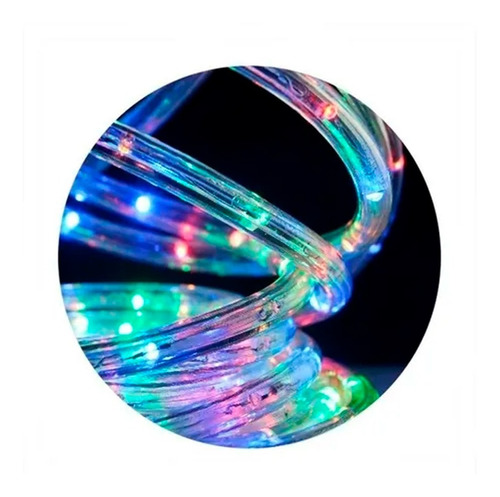 Manguera Tira De Led 10 Mtrs Multicolor Exterior Navidad Dec