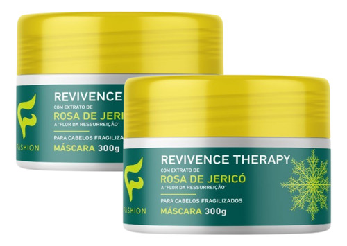 Kit 2x Máscara Revivence Therapy Fashion Cosméticos 300g